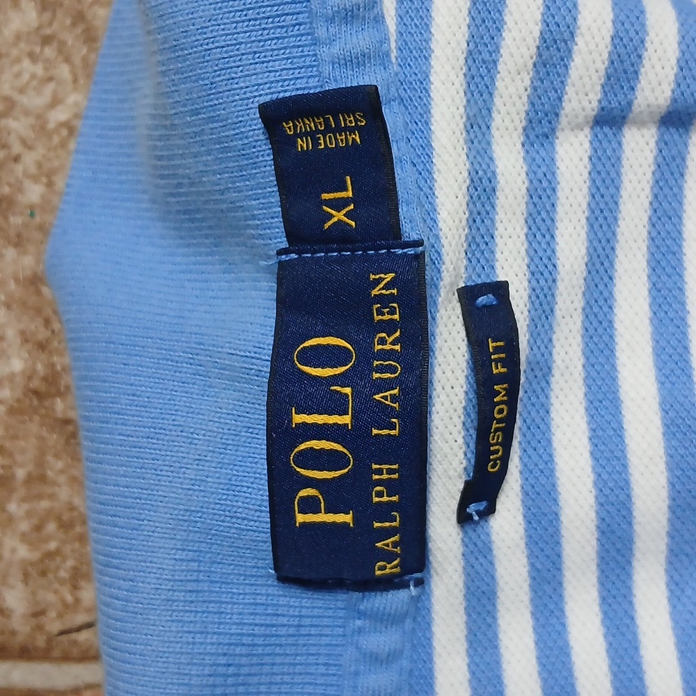 Polo by Ralph Lauren Men's Blue Striped Shirt - Picture 3 of 5